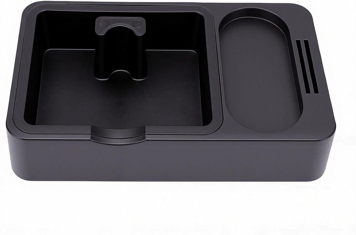 Koffie Tamper Station - Klopbox Organizer - Koffiebereiding Stroomlijnen - Universele Portafilter Pasvorm - 51-58 mm - Zwart