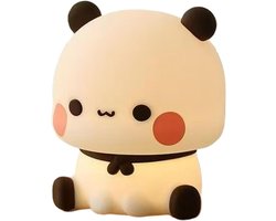 Panda Nachtlampje - Squishy Dierlamp - Kinderslaapkamer Sfeer - Aanpasbare Helderheid - 10x10x10 cm - Meerkleurig