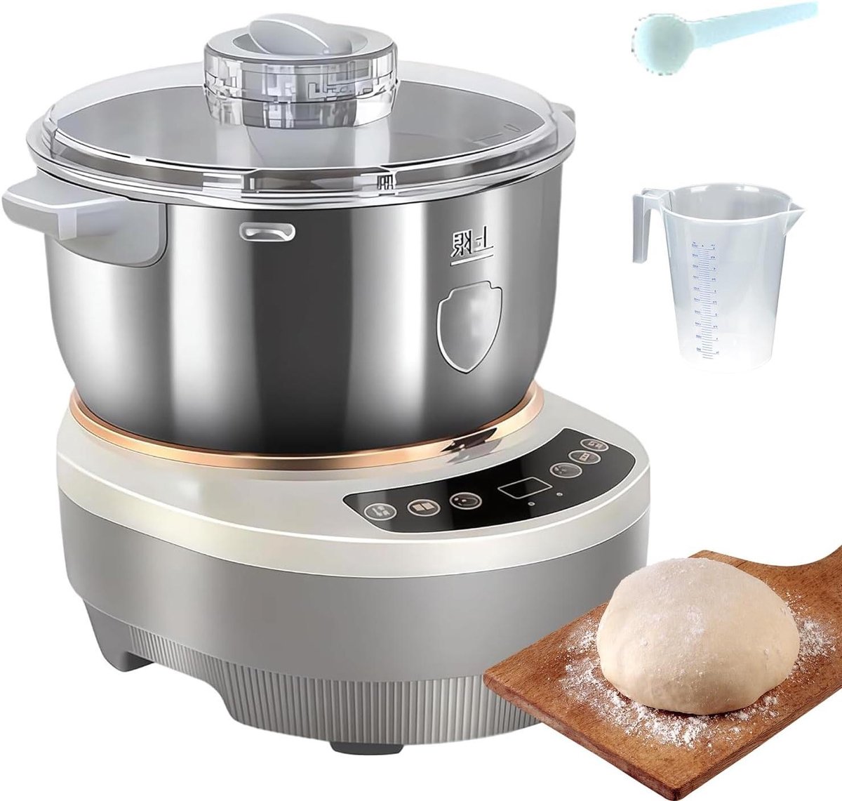 Deegmaker Keukenmachine - Broodmaker Kneedmachine - Zelf Brood Bakken - Automatische Timing Fermentatie - 5L of 7L - Wit