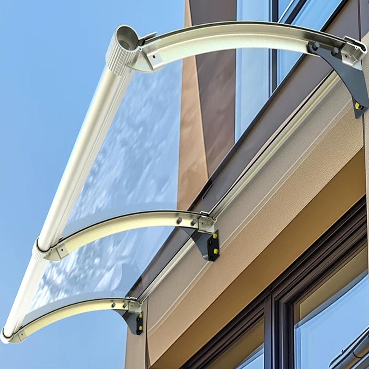Deur Luifel - Veranda Overkapping Raamluifel - Huis Beschermen - UV-bescherming Grote Goot - 45x110cm - Transparant Paneel