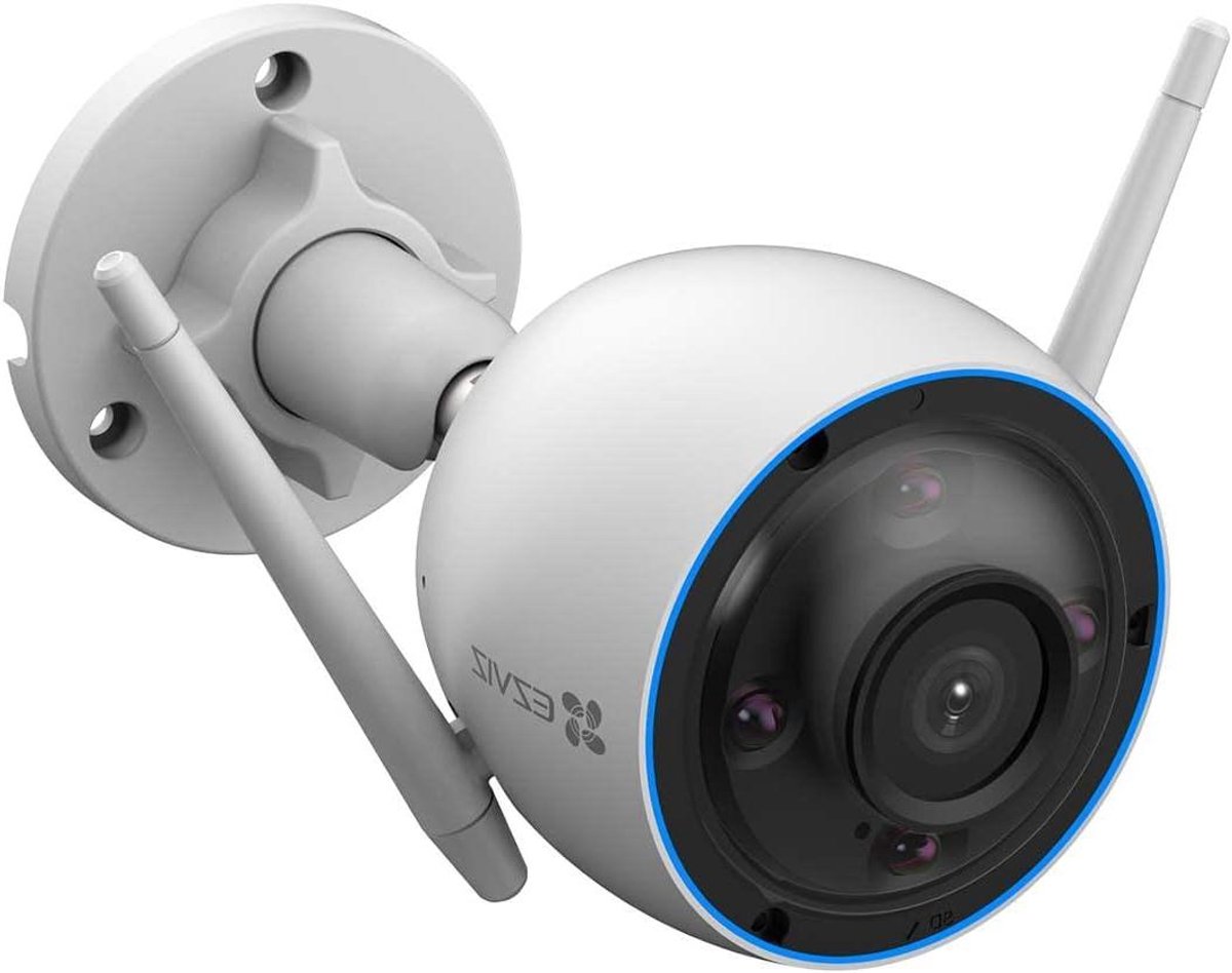 Bewegingsmelder - Nachtzicht Camera - Beveiliging Huis - Nachtkleur Zicht - 2K Resolutie - Zwart