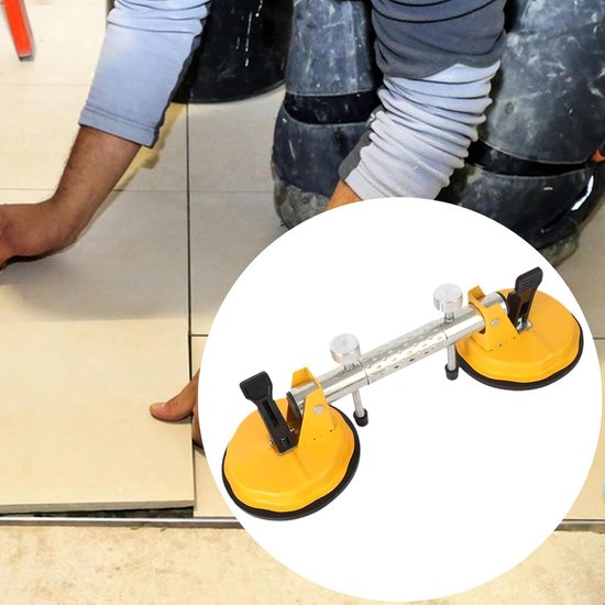 Graniet Naadzetter - Werkblad Setter - Naden Stellen - Dubbele Zuignap - 47 cm - Meerkleurig — afbeelding 2