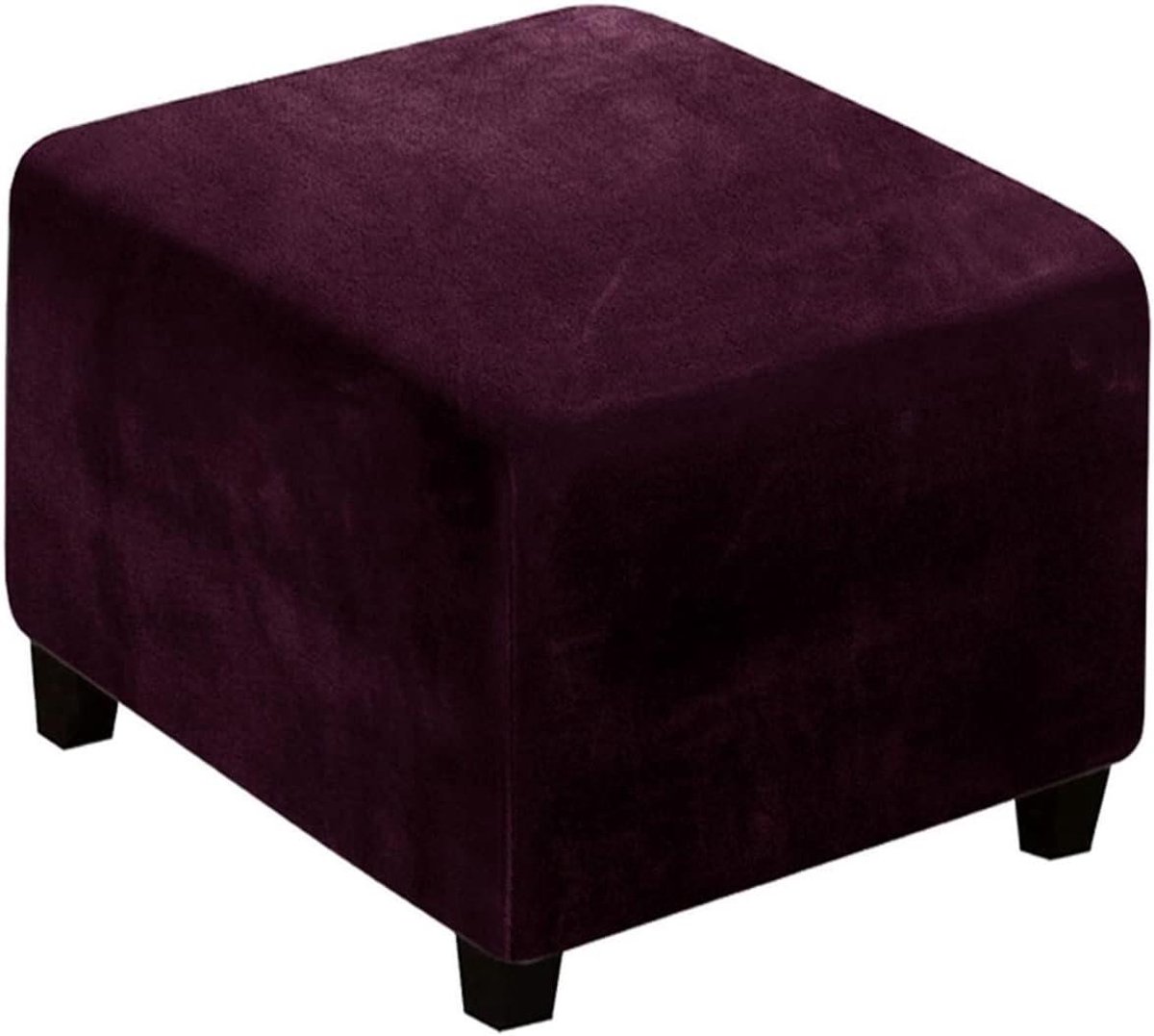 Ottomaanse hoes - Poef hoes voetenbank - Meubels beschermen - Zeer elastische stof - 80-100 cm - Fuchsia