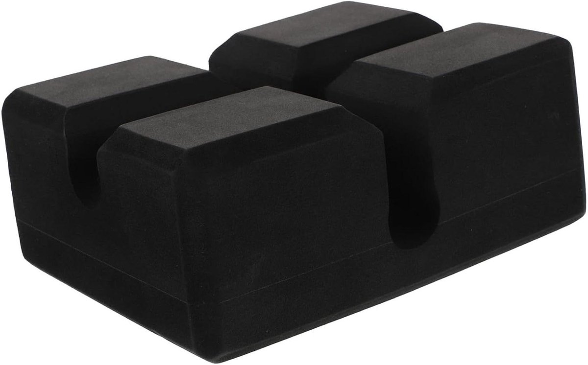 Bankdrukken Blokken - Fitness Hulpmiddel - Kracht Training - Zelfnivellerend - 7.5 x 14.5 x 7.5 cm - Zwart
