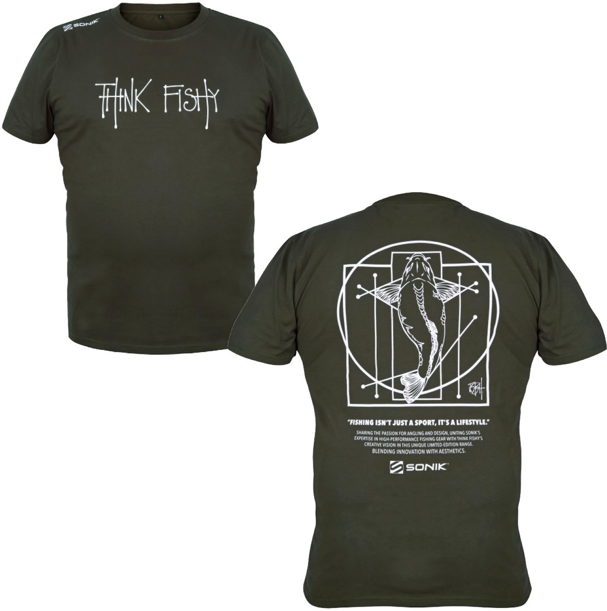 Sonik T-Shirt By Think Fishy Art Vis Shirt Multicolor