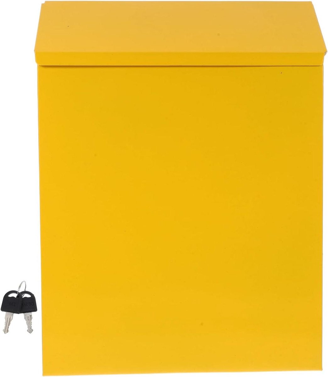 Creatieve Ijzeren Brievenbus - Suggestiebox Brievenbak - Post Beschermen - Grote Opslagcapaciteit - 295 x 217 cm - Zwart
