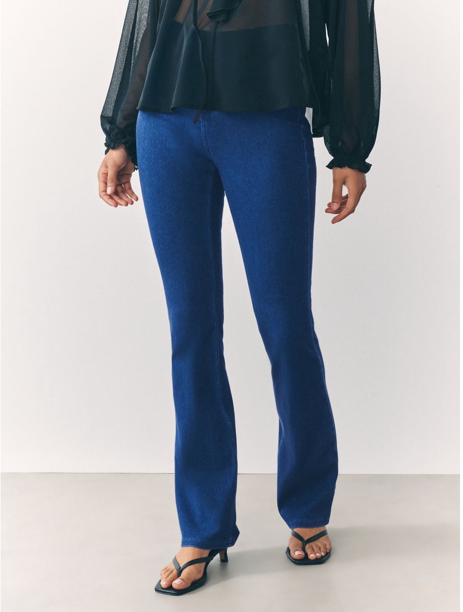 Next - Dames - Jersey bootcut-legging - Blauw