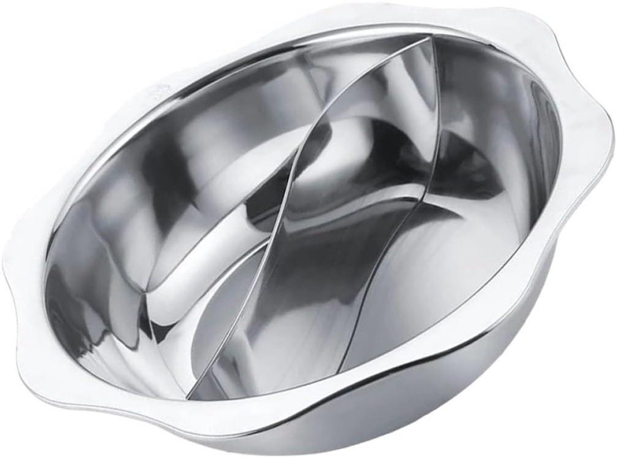 Inductie Kookpan - Hot Pot Pan - Gezellig Eten - Verdeler Antiaanbak - 35 cm - Zilver