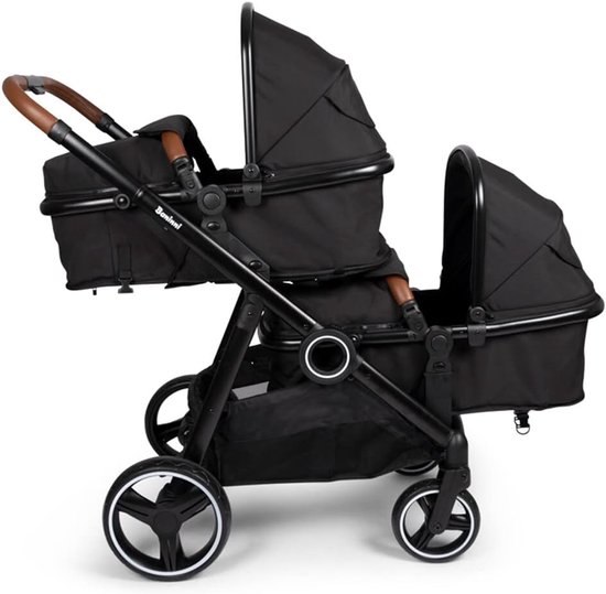 Voetenzak Kinderwagen - Slaapzak Kinderzitje - Baby Warm Houden - Speciaal Gemaakt - 45 x 43 x 8 cm - Zwart — afbeelding 2
