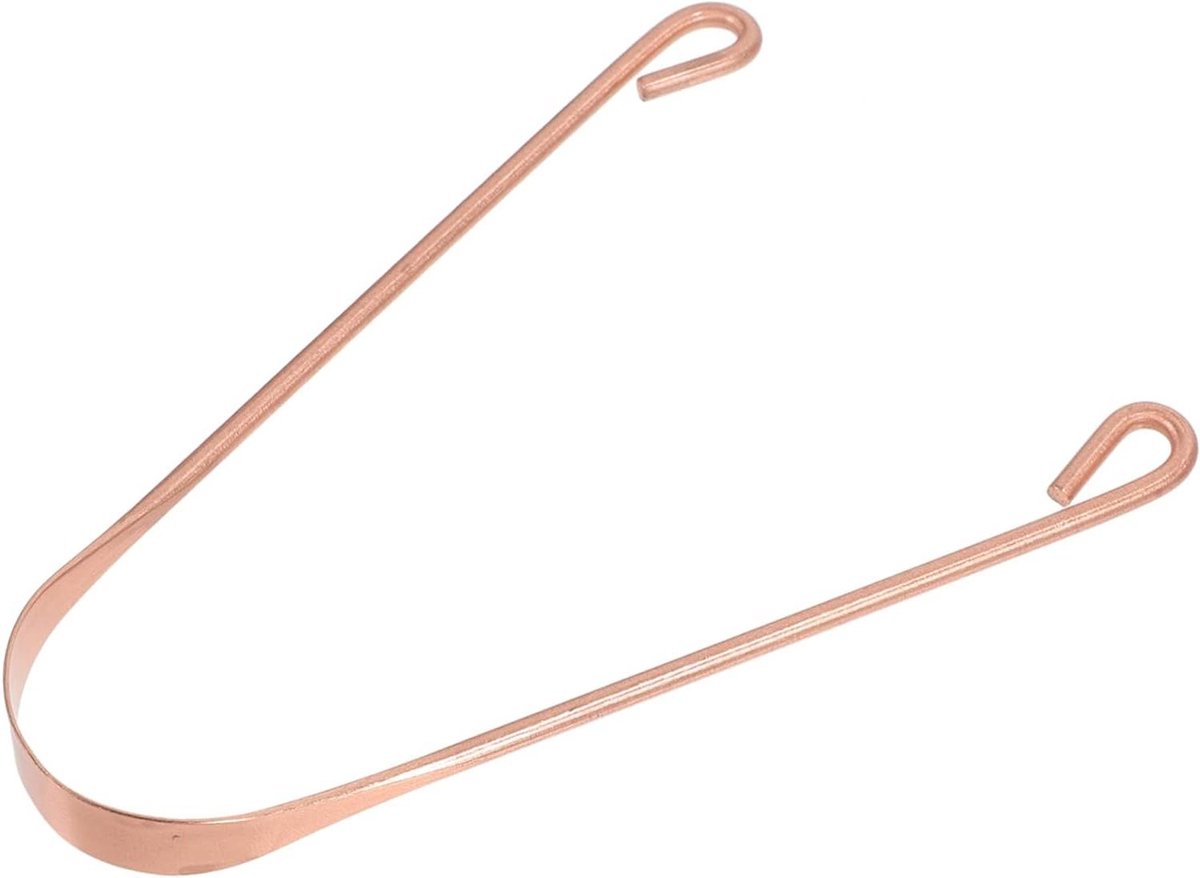 Tongreiniger Metaal - Tongschraper Mondverzorging - Frisse Adem - Ergonomisch Gebogen Ontwerp - 15 x 5.5 x 1.5 cm - Zilverkleurig