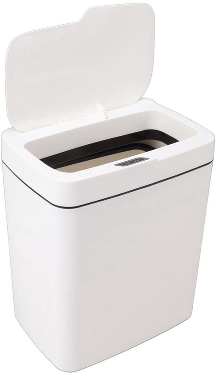 Prullenbak 18 Liter - Automatische Sensor - Geruisloos - Afdichting - Vuilnisbak met Deksel - Geschikt voor Keuken/Slaapkamer - Afvalbak