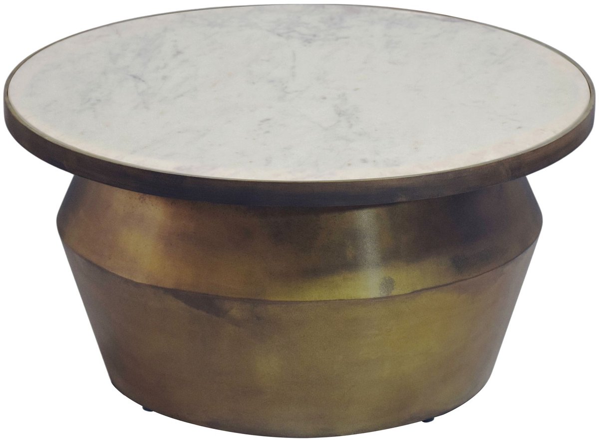 Salontafel wit marmerlook 60 cm