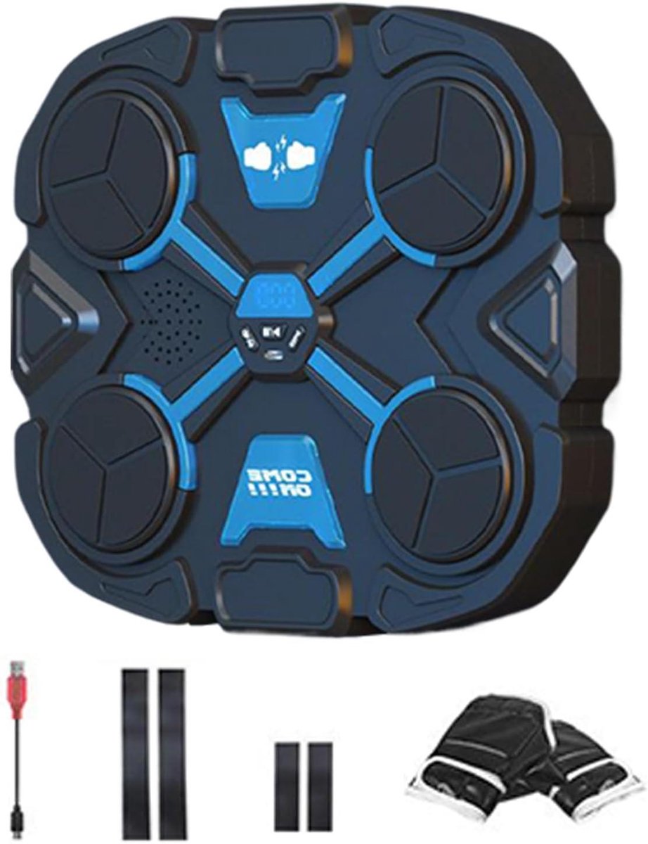 Muziek Boksmachine - Wandboksapparaat Ritme Trainer - Cardio Training - Intelligente Krachtdetectie - 37 x 30 x 9 cm - Veelkleurig
