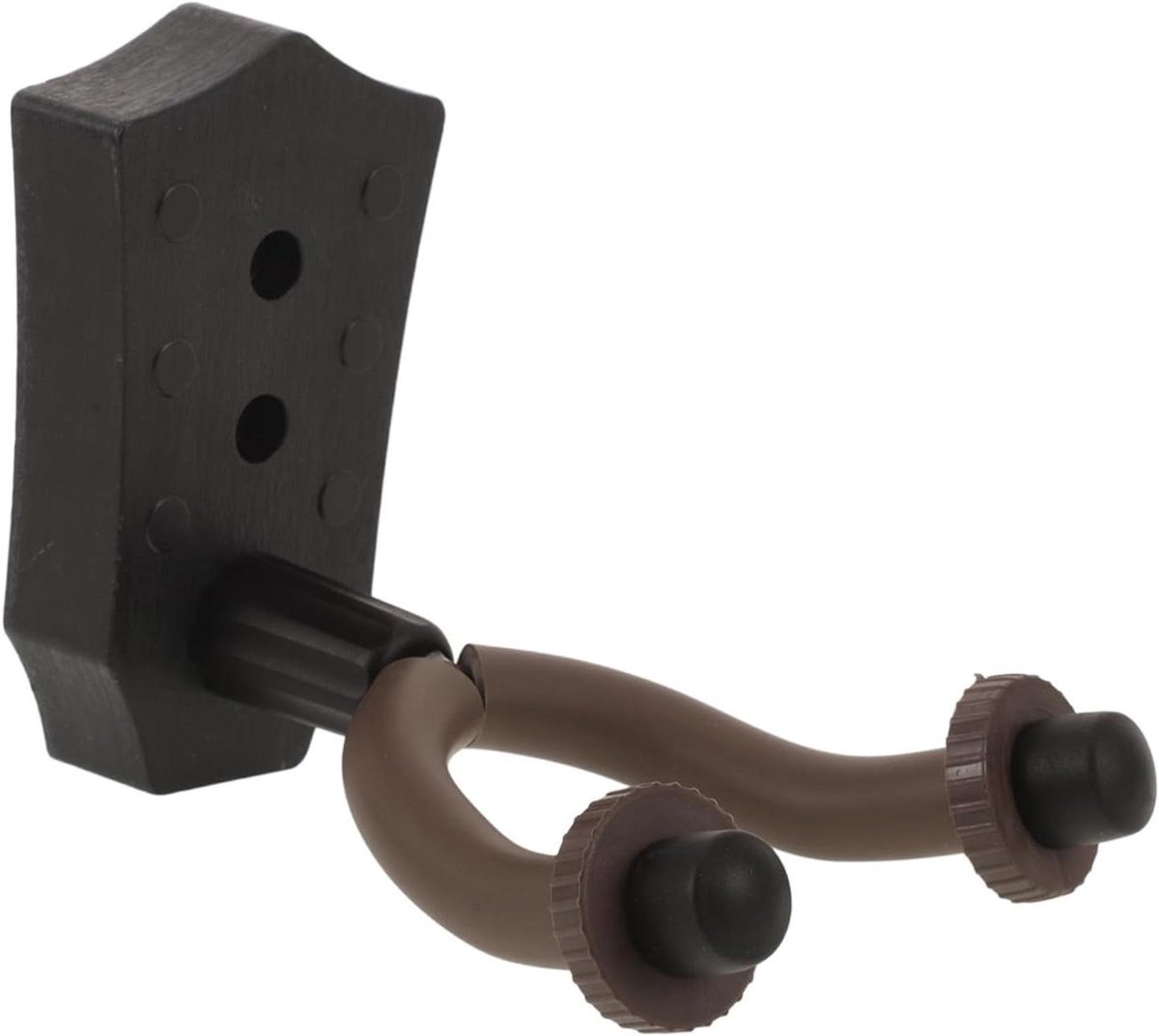 Muziekinstrumenten Haak - Instrumentenhouder Gitaarhanger - Muziekapparatuur Ophangen - Beschermende Rubberen Bekleding - 14 x 11 x 105 cm - Zwart