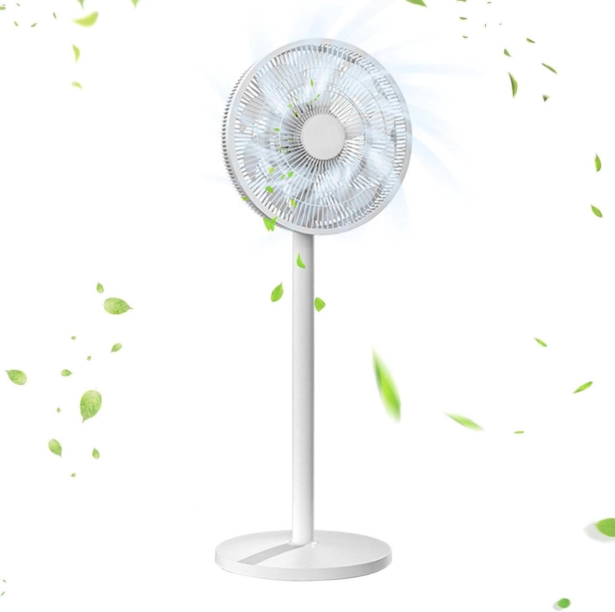 Stille Staande Ventilator - Vloerventilator Draaibaar - Ruimte Koelen - Geoptimaliseerd Luchtstroomontwerp - 24x35.5x24 cm - Enkel kenmerk