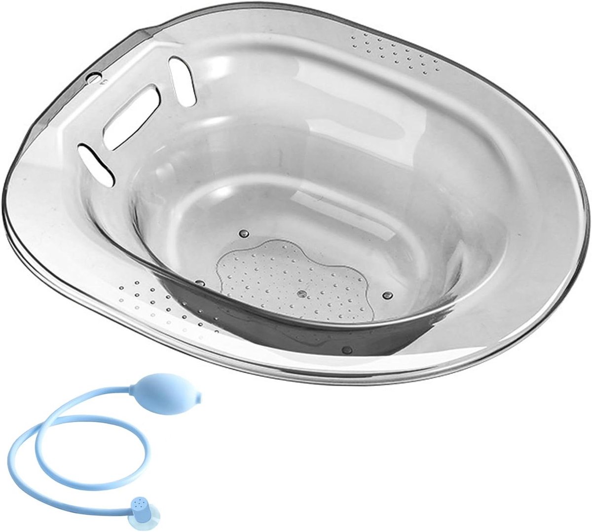 Zitbad voor Toilet - Bidet Bekken - Postpartum Zorg - Dual-Mode Reiniging - 2500ml - Grijs