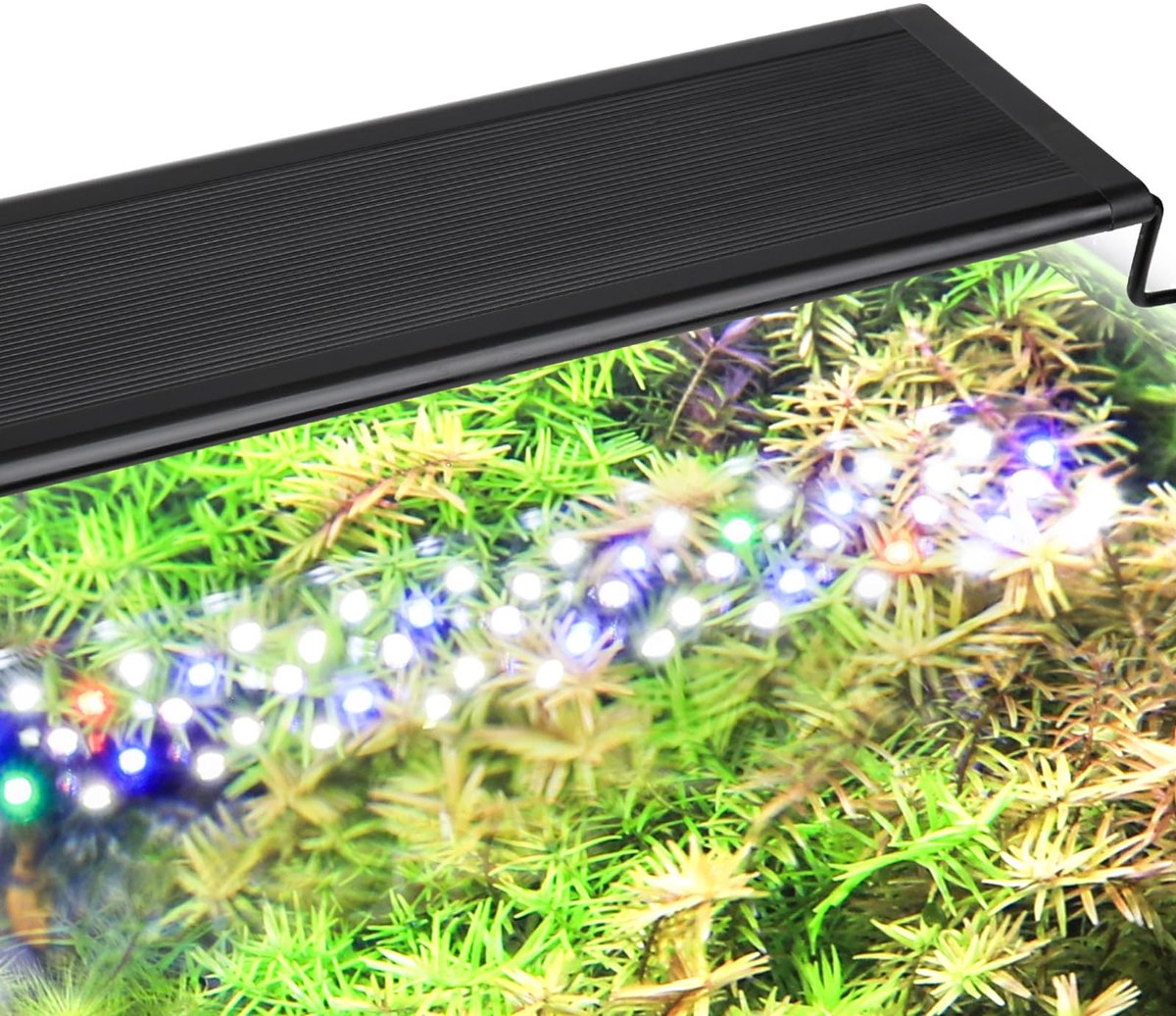 SnelShoppen - Aqua LED Verlichting 26W Full Spectrum voor Zoetwateraquaria 75-82 cm - 9 Kleuren & 10 Helderheidsinstellingen - Perfecte Aquariumlamp