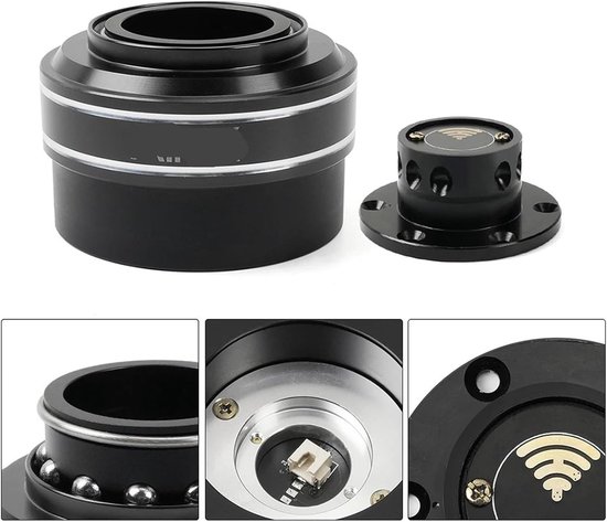 Stuurnaaf Adapter - Snelspanner Naaf - Sim Racing - Snelle Montage - 70 mm - Bruin van Stuurnaaf Adapter — afbeelding 5