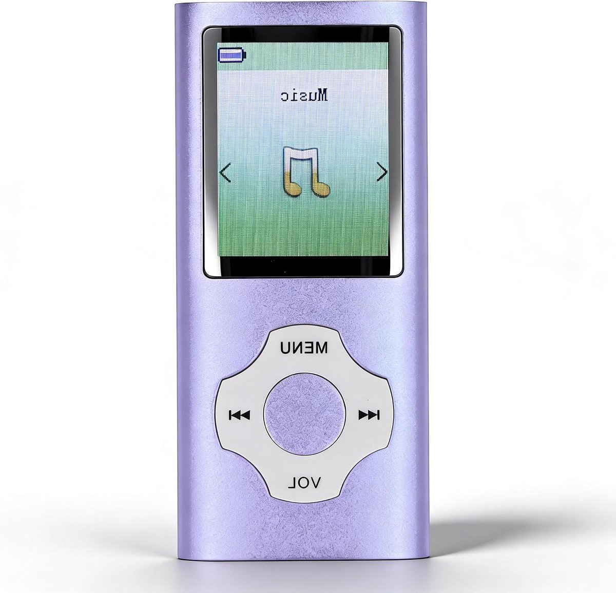 MP3 MP4 Speler - Muziekspeler Digitale Audio - Muziek Luisteren - Bluetooth 5.0 - 18 Inch Scherm - Blauw Paars