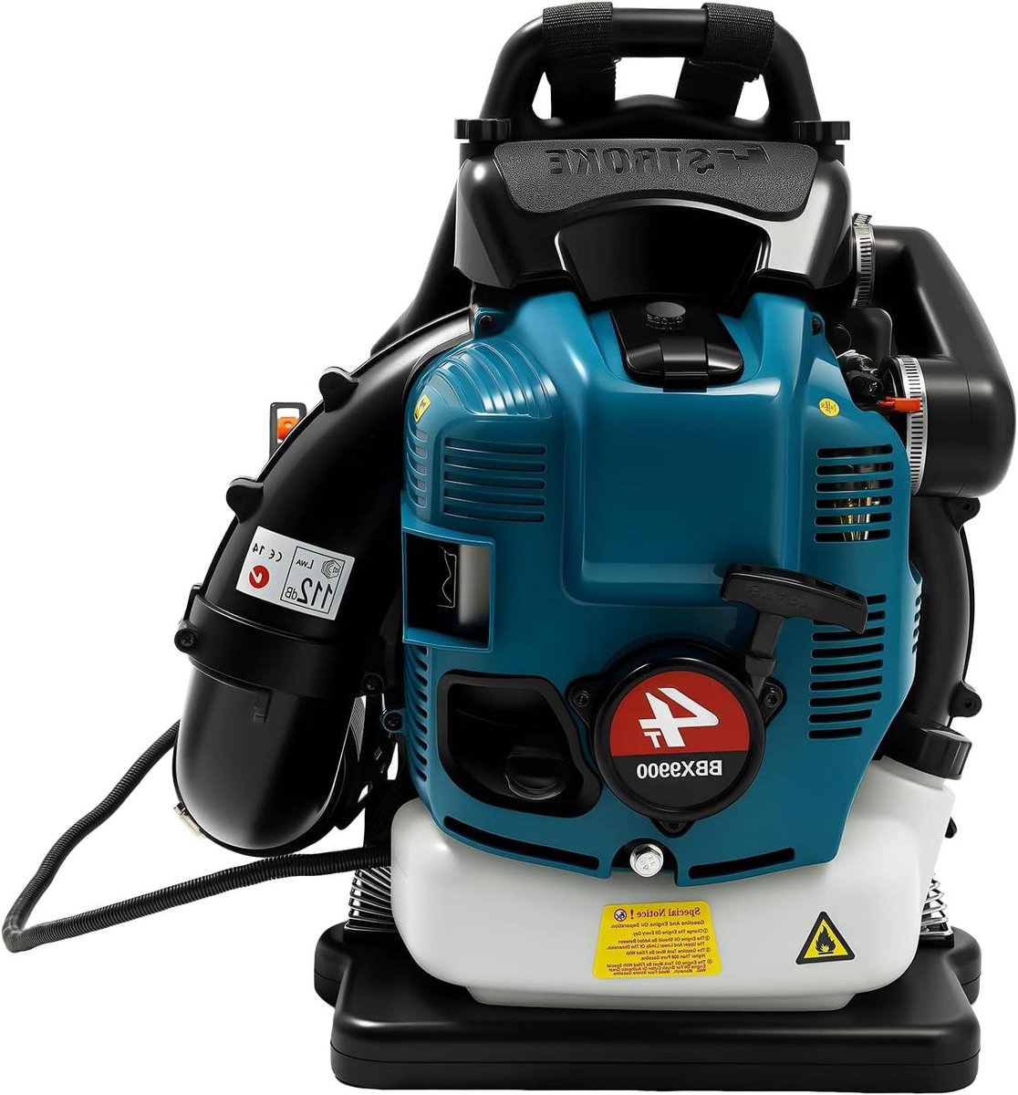 Benzine Bladblazer Rugzak - Motorblaasapparaat Tuin - Tuinonderhoud Efficiënt - 4-takt Motor 756cc - 19 L Tankinhoud - Blauw