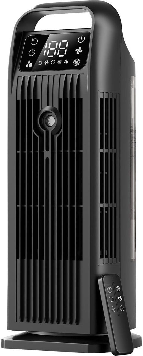 SnelShoppen - Mobiele Airconditioning zonder Afvoerslang, 5-in-1 Luchtkoeler met Waterkoeling, Afstandsbediening, 1,2L, Mini-airconditioner voor Kamer