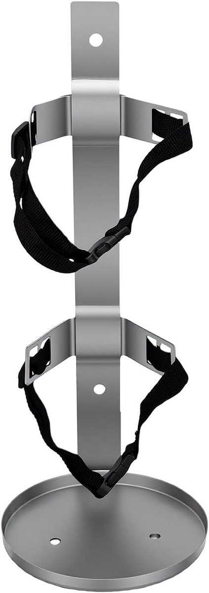 Brandblusser Houder - Wandmontage Beugel - Veilige Opslag - Verstelbare Riem - Tot 9 Kg - Zwart