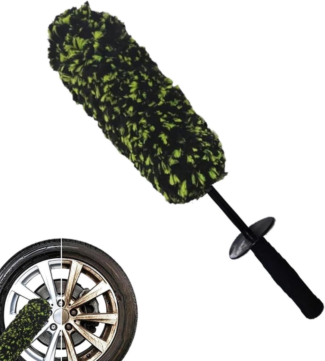Wiel Borstel - Velgen Reiniger - Auto Exterieur - Ergonomische Grip - 48 cm Lengte - Niet gespecificeerd