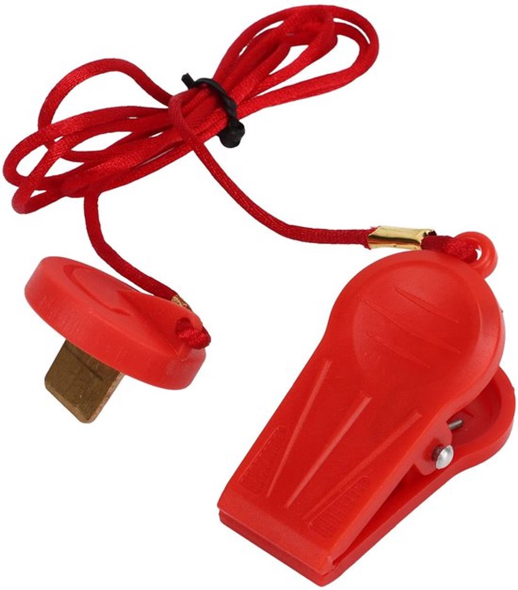 Loopband Sleutel Magnetisch - Ronde Schakelaar - 2 Stuks - ABS-Kunststof - Sterke Clip - Duurzaam en Lichtgewicht - Veiligheidsschakelaar