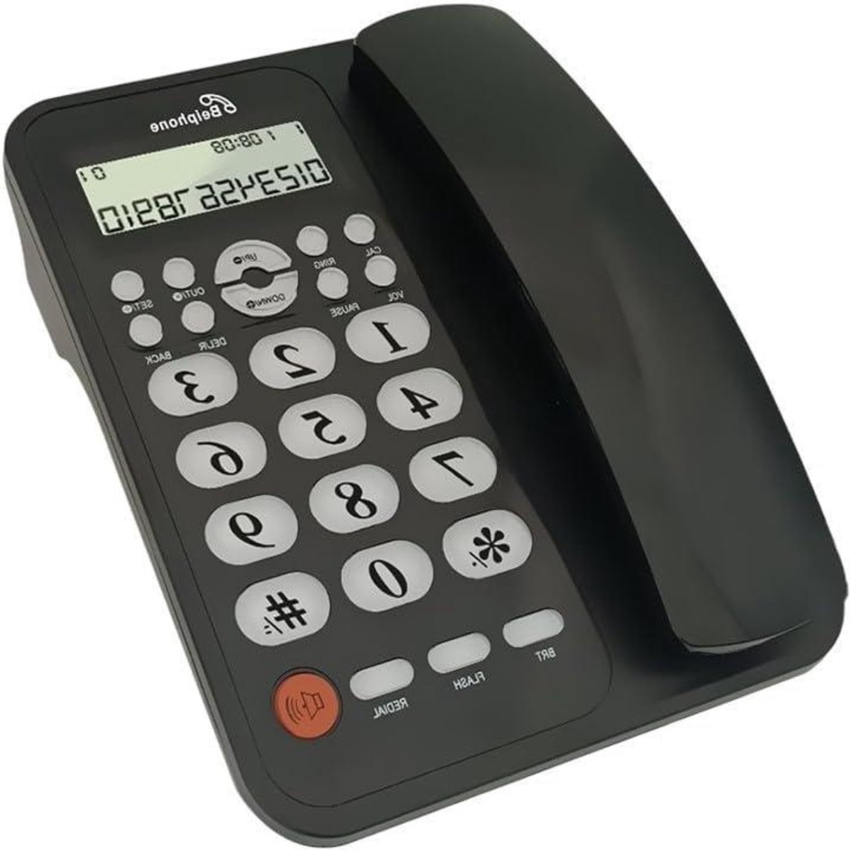 Vaste Lijn Telefoon - Draadtelefoon Antwoordapparaat - Thuiscommunicatie - Met Antwoordapparaat - 22 x 21 x 7.5 cm - Zwart