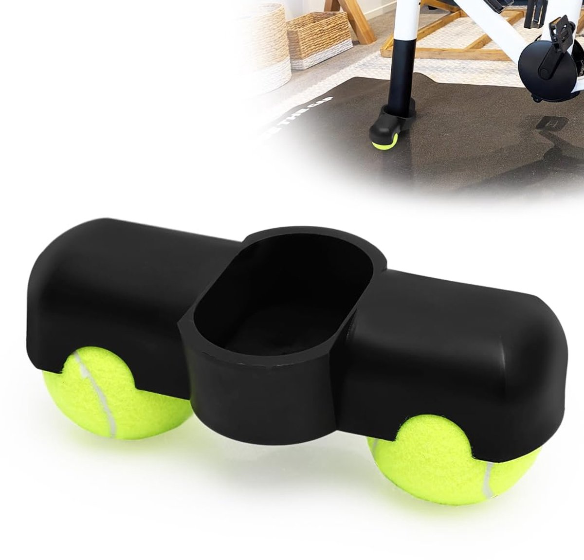 Dailygoods - Indoor Cycling Tennisballen Voetadapter - Draagbare Wipplaten-Fietstrainer