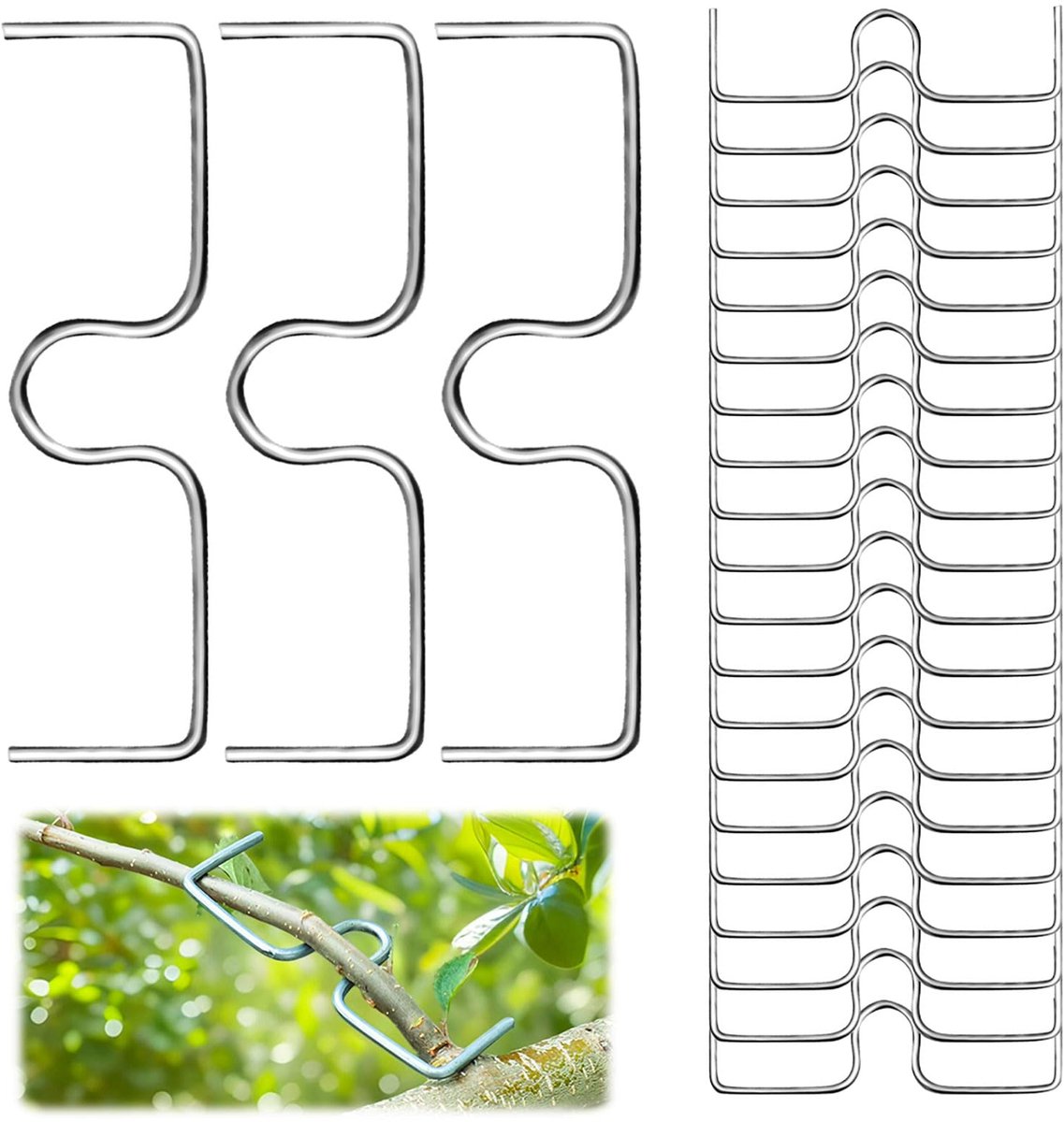Dailygoods - 20 Stuks M-Vormige Takkenseparatoren voor Fruitbomen - Ondersteuning en Vormgeving