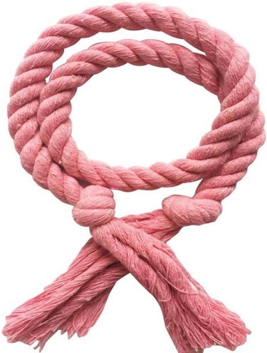 Gordijn Tiebacks - Gordijn Hangers - Gordijnen Decoreren - Handgeweven Katoen - 85 cm - Grijs