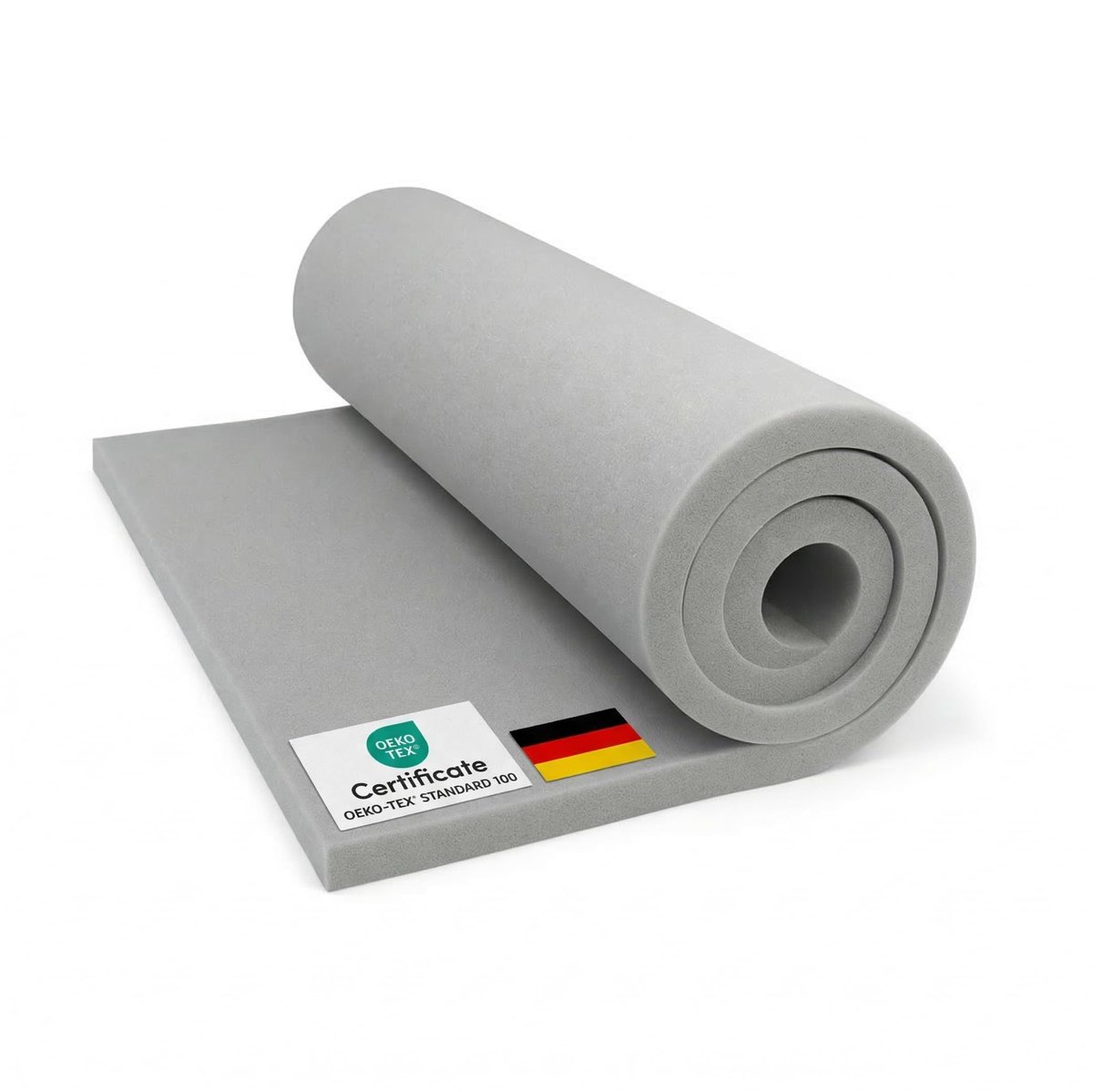Dailygoods- Schuimplaat RG20/30 - Topper - Bekleding - Schuimstof 2 cm - 120 x 200 cm - Duurzaam en sterk - Schuim