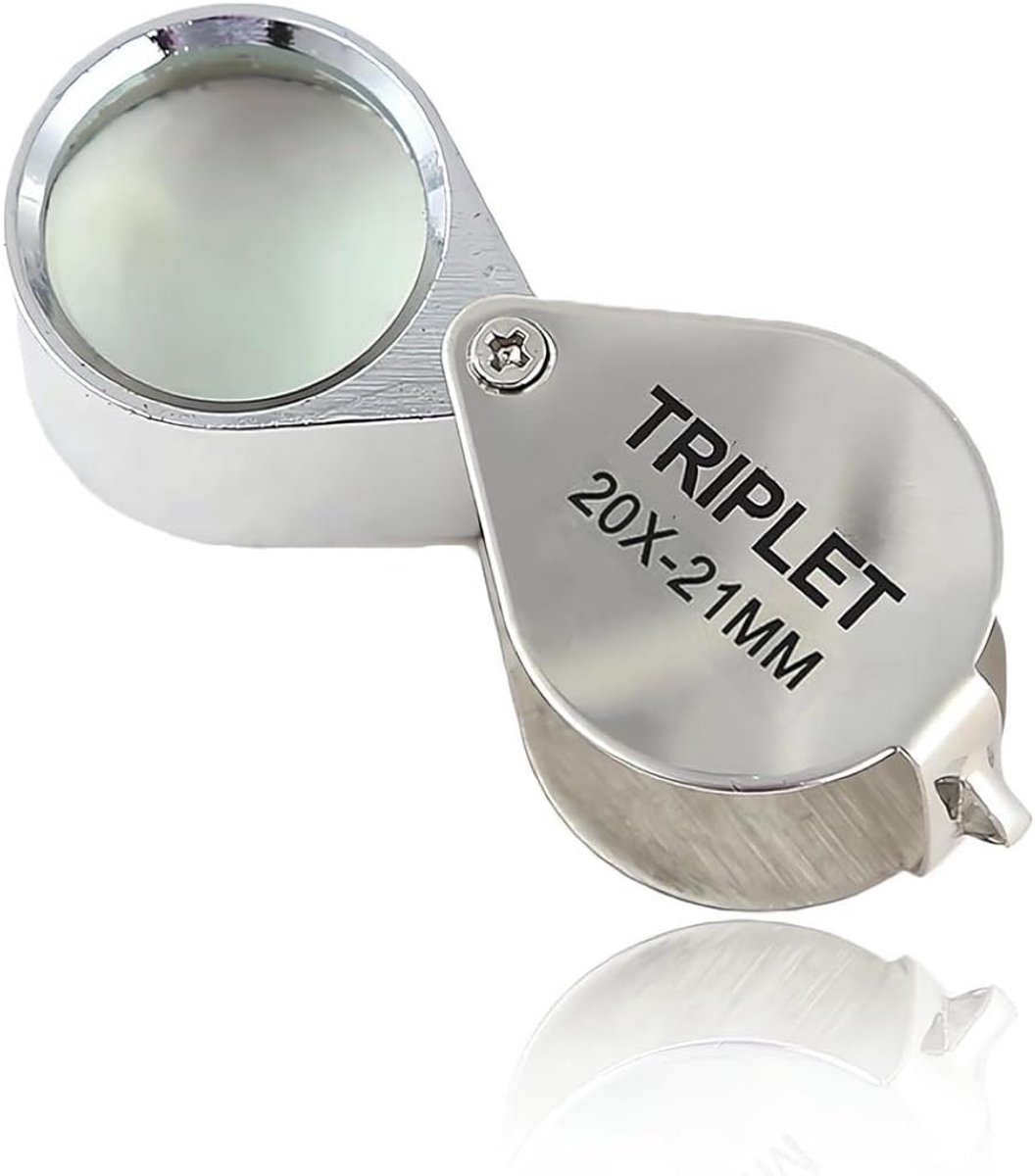 Dailygoods - Pocket Vergrootglas 10x Vouwbare Lenskijker voor Juwelen en Detailwerk