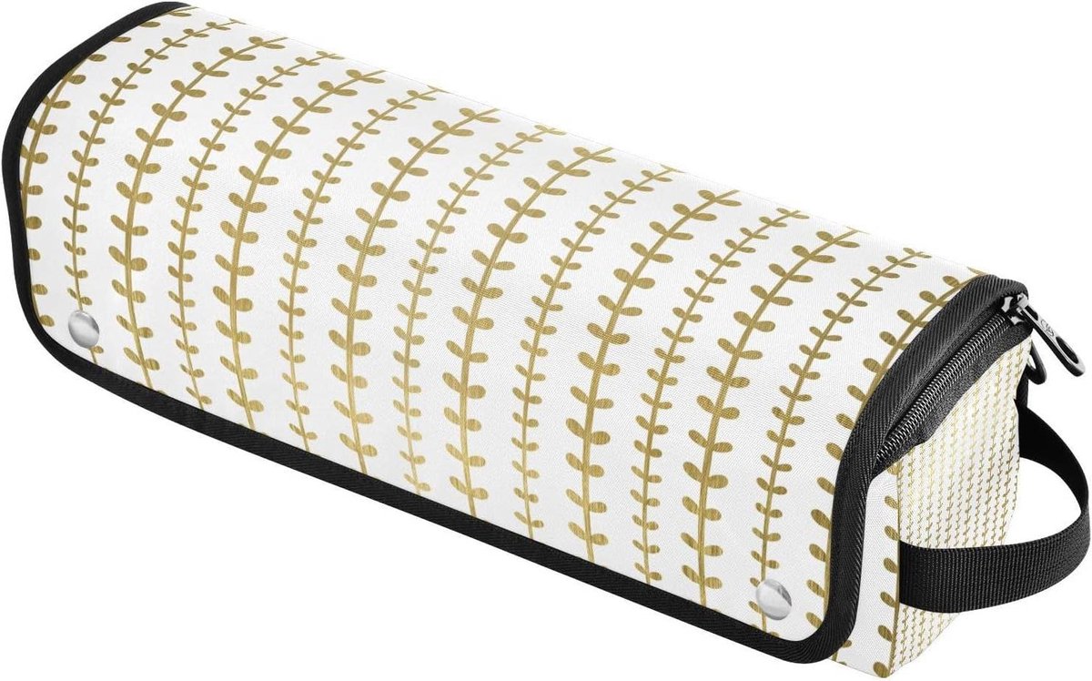 Krultang Reisetui - Haarstyling Organizer - Reizen en Opbergen - Hittebestendige Mat - 37 cm - Goud