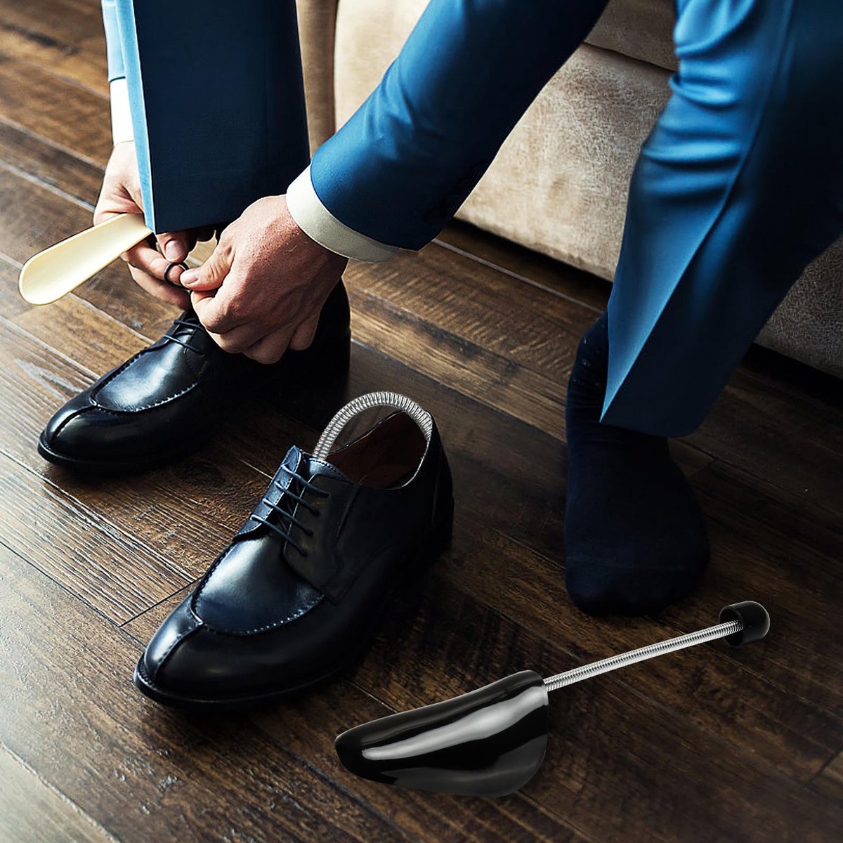 Dailygoods - 8 Paar Verstelbare Schoenspanners - Ideaal voor Schoenonderhoud