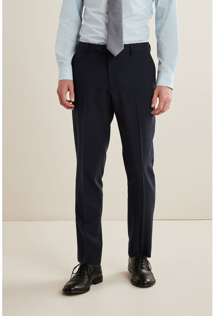 Next - Heren - Slim Fit - Must-have kostuum: pantalon - Blauw