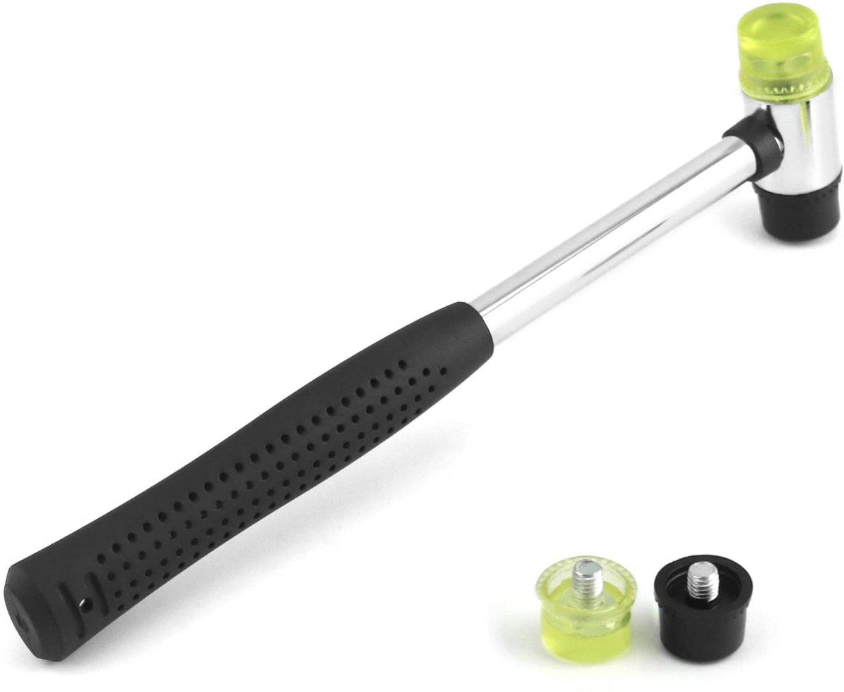 Dailygoods - Rubberen Hamer met 2 Vervangende Hamers - Dubbelloops Ontwerp