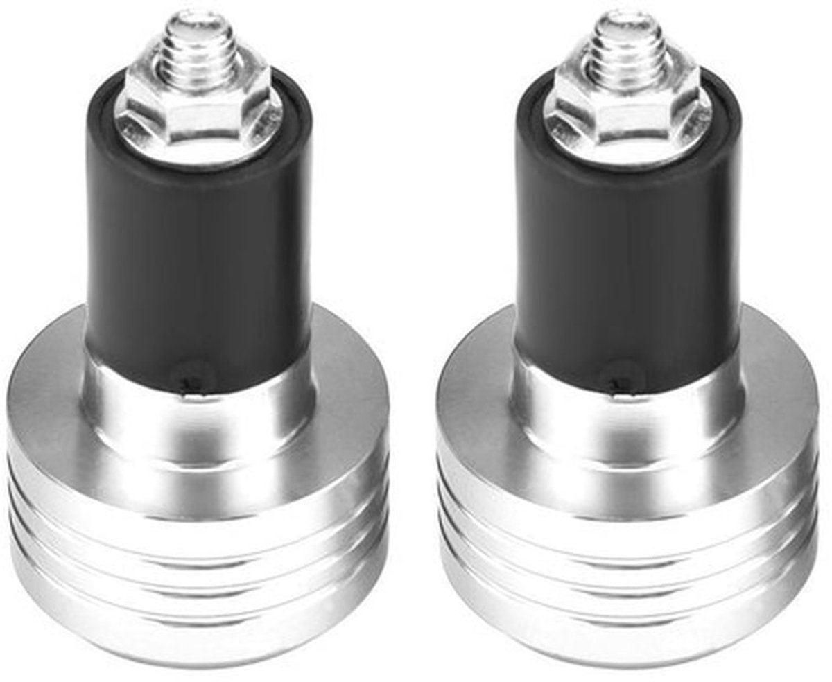 - Handvatten - Universele motorfietsgreep - Aluminium - Gewichtsbalansplug - 22 mm - Geschikt voor standaard 7/8 inch motorfietssturen -