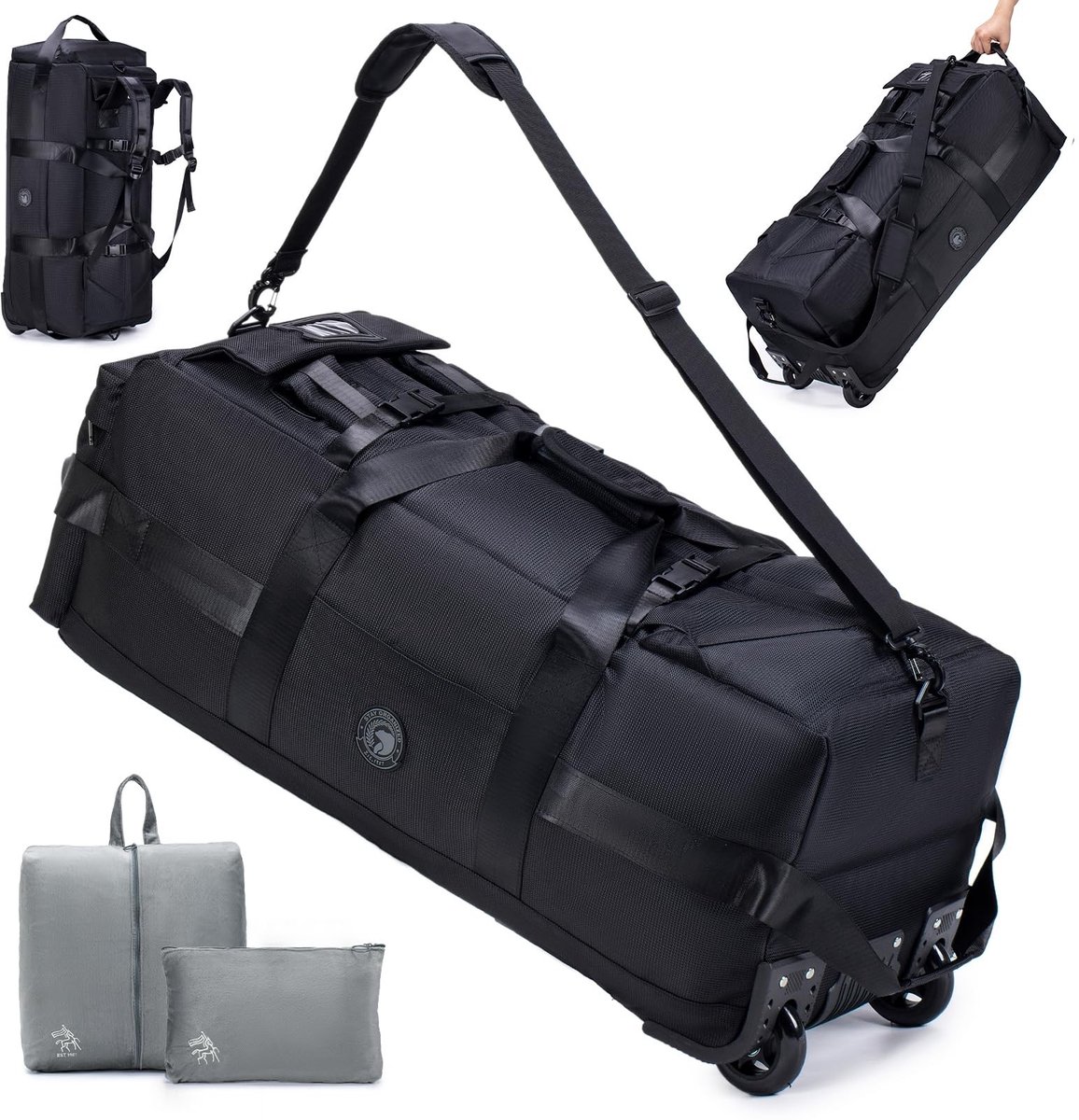Dailygoods - Reistas met Wielen 85L - 3 in 1 Waterdichte Handbagagetas
