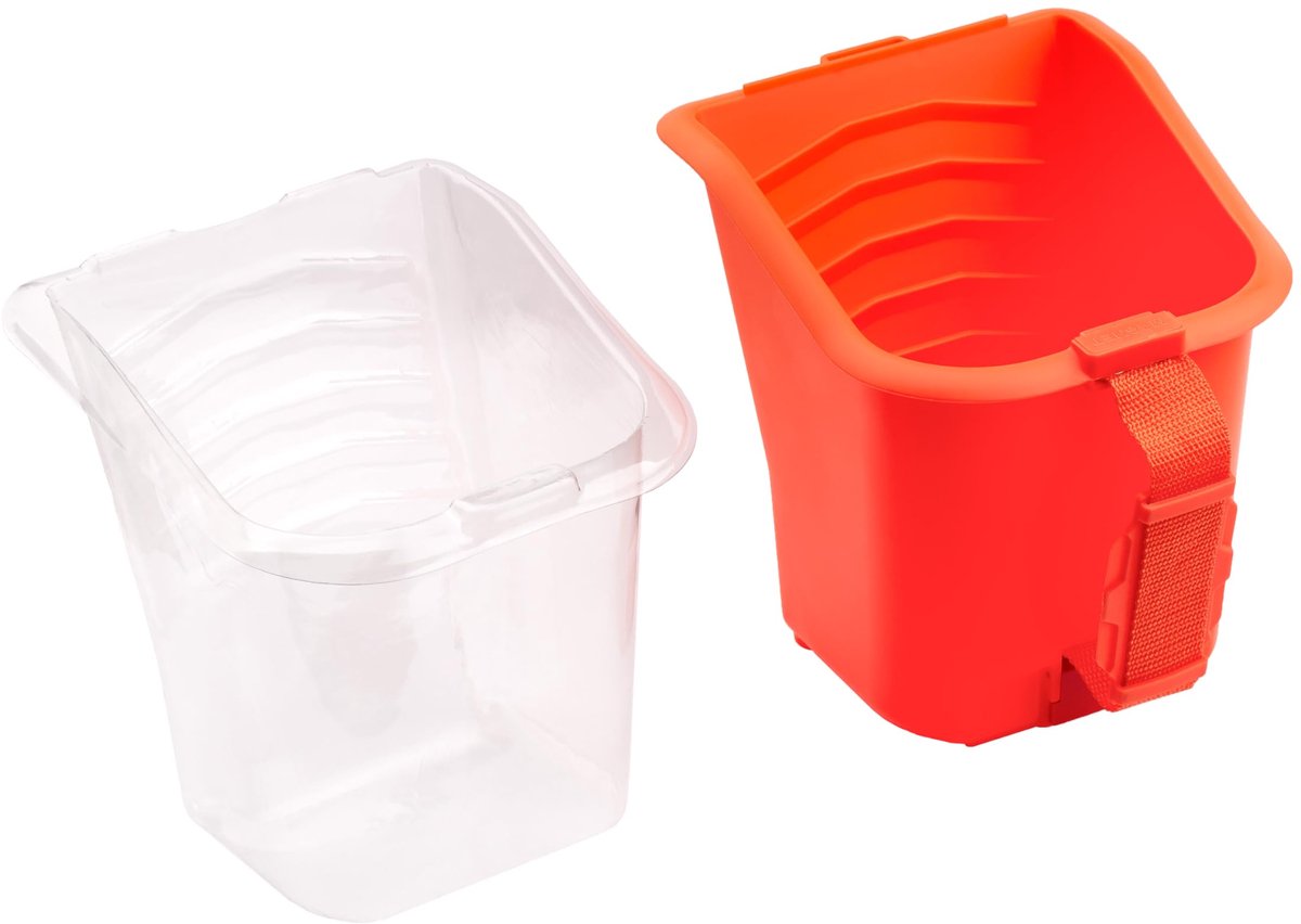 Dailygoods - Verfemmer met 5 Inzetstukken - 1 Liter Verfbeker met Verstelbaar Handvat