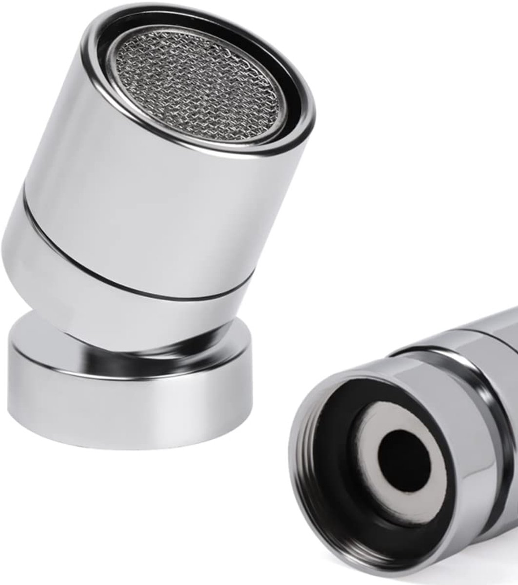 Dailygoods- Kraanbeluchter 360 Graden Draaibaar - Filter - Adapter - Mondstuk - Vervangend Onderdeel - Vrouwelijk 24 mm - Kraanmondstuk
