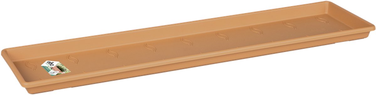 Elho Green Basics Balkonbak Schotel 50 - Schotel voor Balkon Buiten - Ø 47.3 x H 2.5 cm - Mild terra