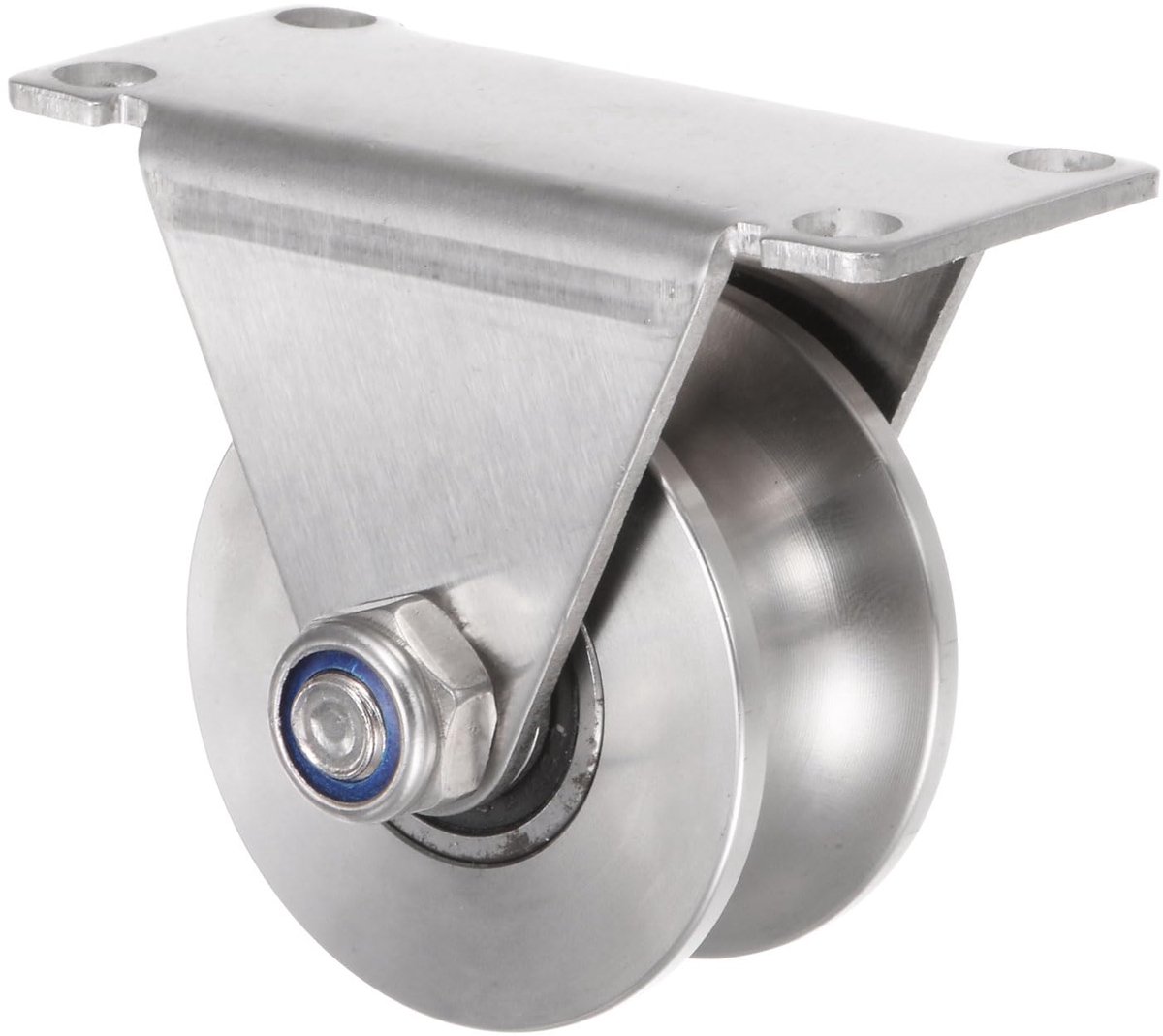 Dailygoods - U-Wiel voor Groefrail - 2.28 Inch Dubbel Lager - voor Industriële Toepassingen