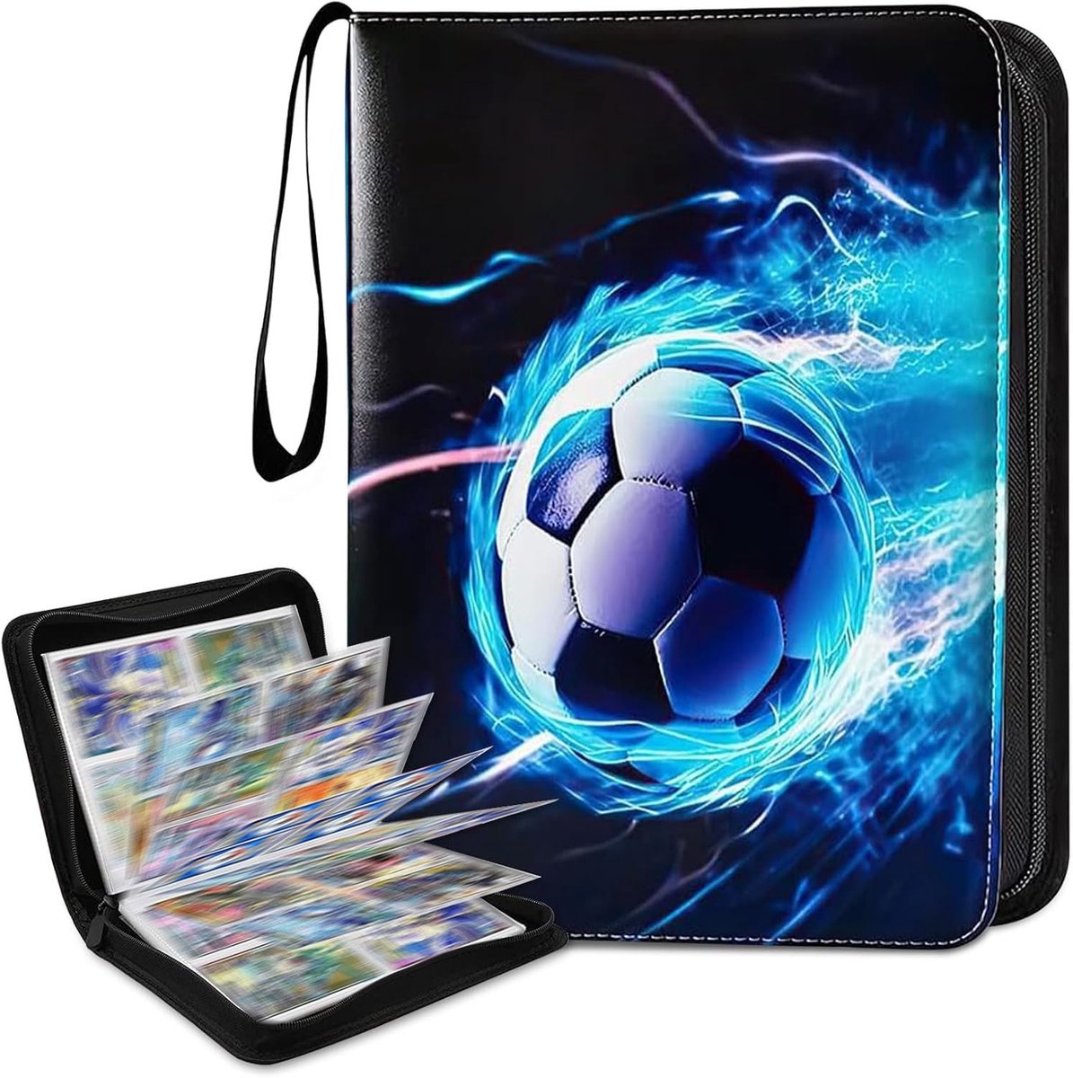 Dailygoods- Plakboek 50 pagina's - Album voor voetbalkaarten - Scrapbook voor ruilkaarten - Map voor coachkaarten - Compatibel met alle soorten kaarten - Geschikt voor 400 kaarten - Voetbalalbum
