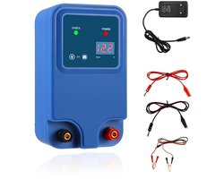 Velori Schrikdraadapparaat 12V - Afrasteringsapparaat Vee - Elektrische Veeafrastering - Schrikdraad Pulsgever - Batterij en Netstroom - 2 Joule 10km Bereik