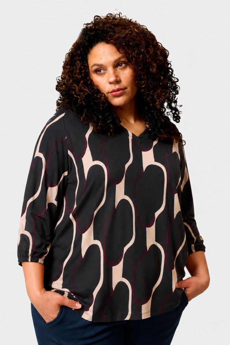 ZHENZI shirt Sylva 3/4 mouw