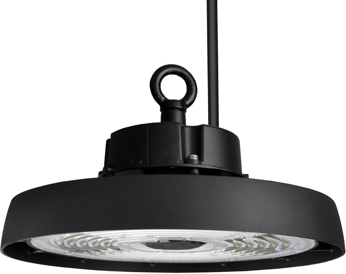 SnelShoppen - LED High Bay Sensor Dimbaar 150W, 28800 Lumen, Energieklasse A, IP65, 4000K, UFO-Lamp voor Industrie, Magazijn, Werkplaats