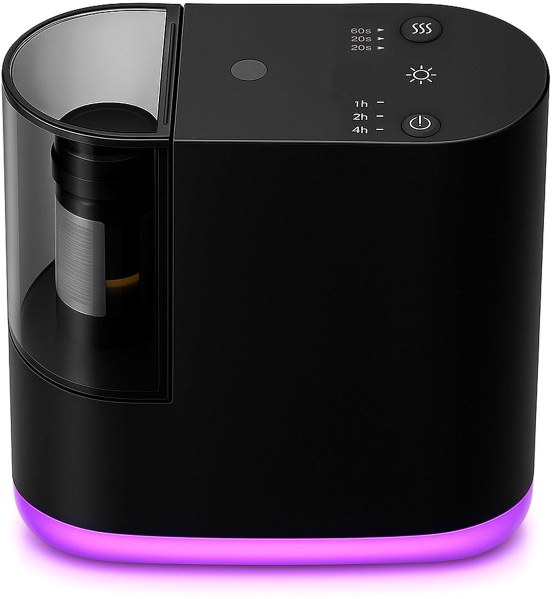 SnelShoppen - Watervrije Diffuser voor Etherische Olie - Draagbaar en Oplaadbaar via USB-C - Koude Diffusie met 3 Nevelstanden - Compatibel met DIN18-