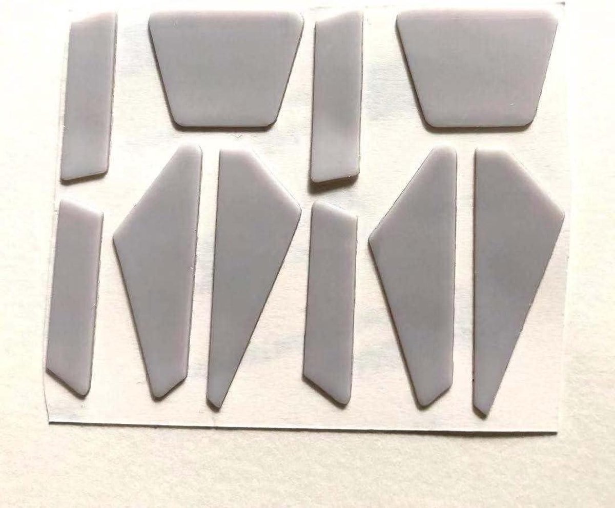 Muisvoeten Set - Muis glijders - Gaming Precisie - Verbeterde Gliding - 2 stuks - Grijs